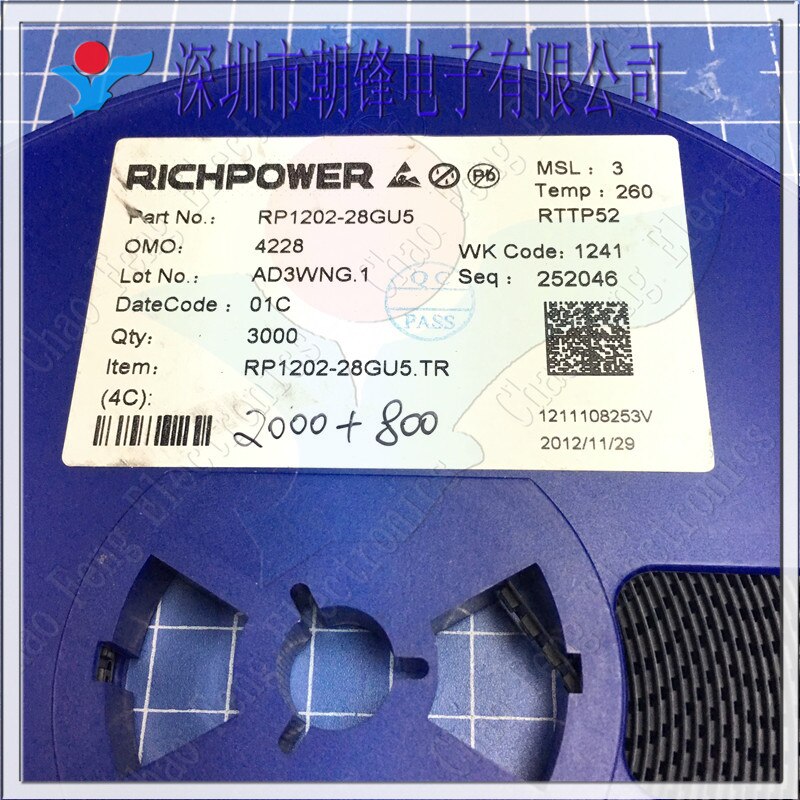 30pcs  ο RP1202-28GU5 SC70-5
